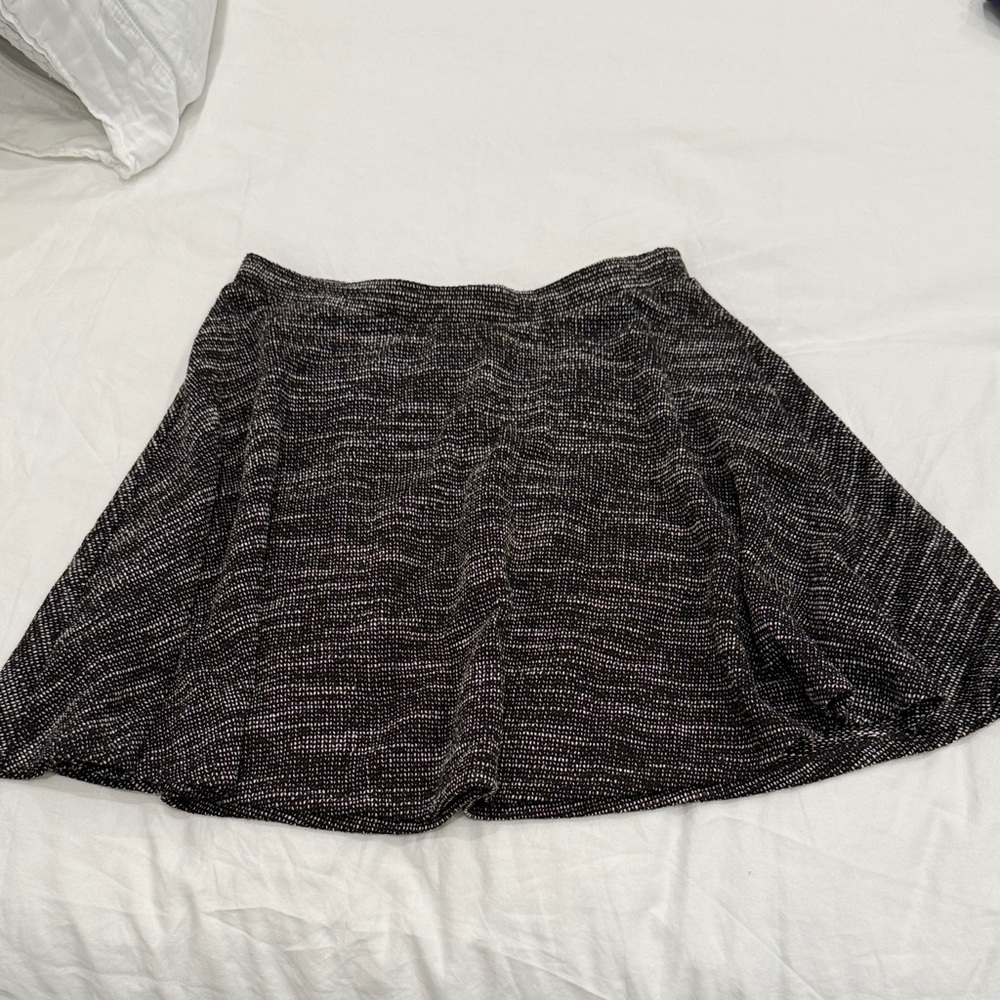 BCX Black and White Tweed Mini Skirt